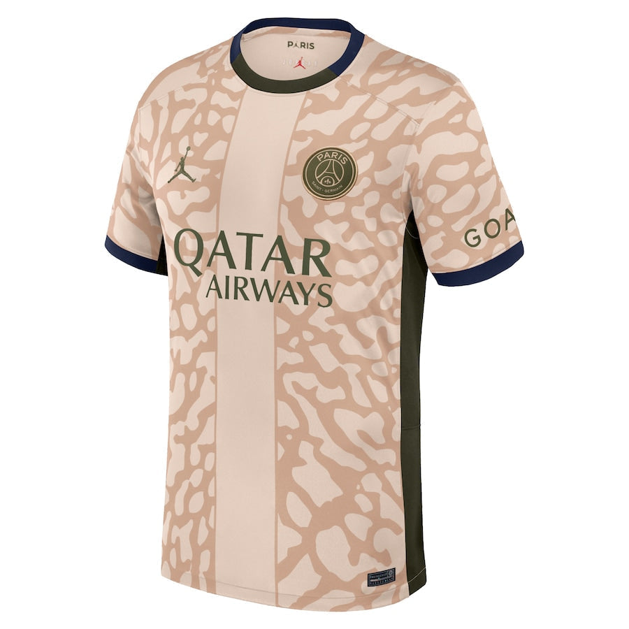 Achraf Hakimi Paris Saint-Germain Jordan Brand 2023/24 Fourth Stadium Player Jersey – Tan