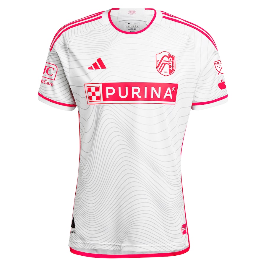 St. Louis City SC adidas 2024 The Confluence Kit Authentic Jersey - White