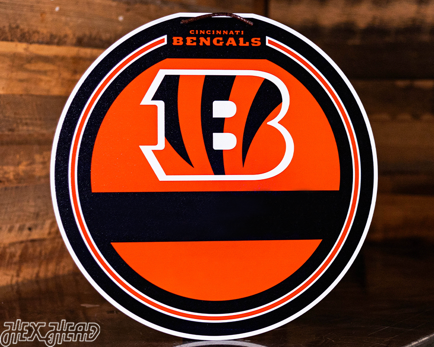 Cincinnati Bengals Personalized Monogram Metal Art