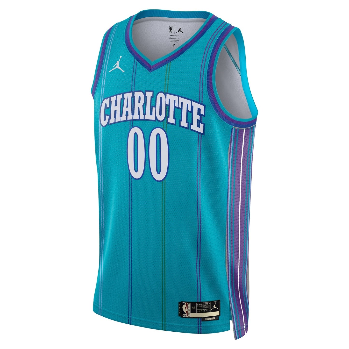 Charlotte Hornets Jordan Brand Unisex 2023/24 Custom Swingman Jersey - Classic Edition - Teal