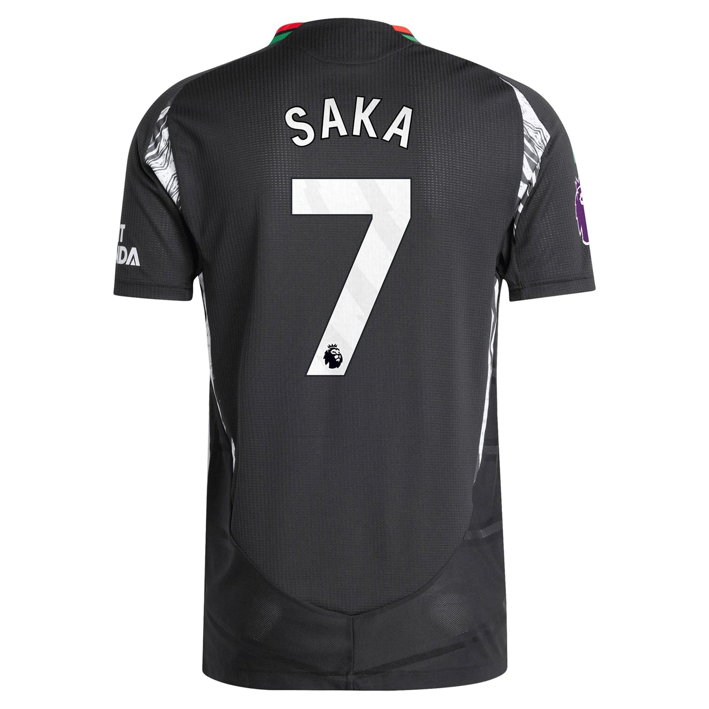 Bukayo Saka Arsenal adidas 2024/25 Away Player Jersey - Black