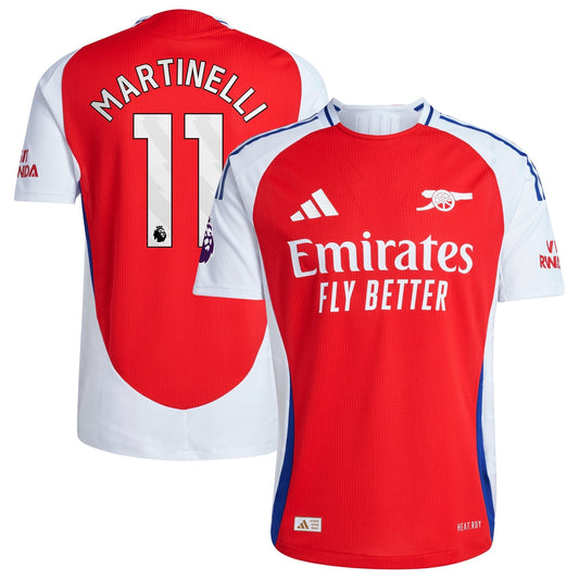 Gabriel Martinelli Arsenal adidas 2024/25 Home Player Jersey – Red