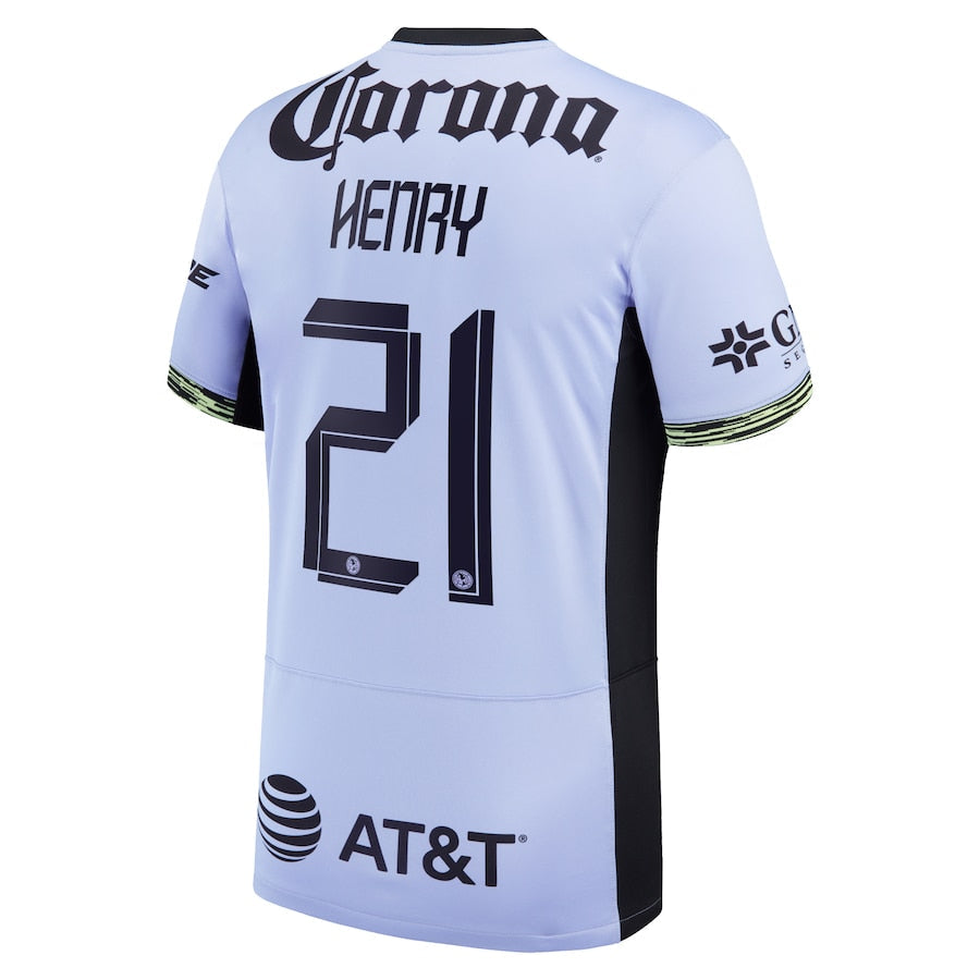 Henry Martin Club America Nike 2023/24 Third Stadium  Player Jersey – Purple