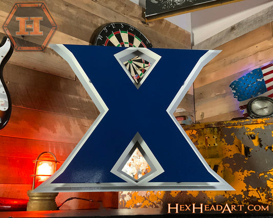 Xavier "X" 3D Vintage Metal Artwork 19" x 16"