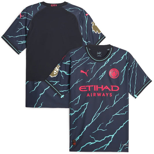 Manchester City Puma 2023/24 Third Custom Jersey - Navy