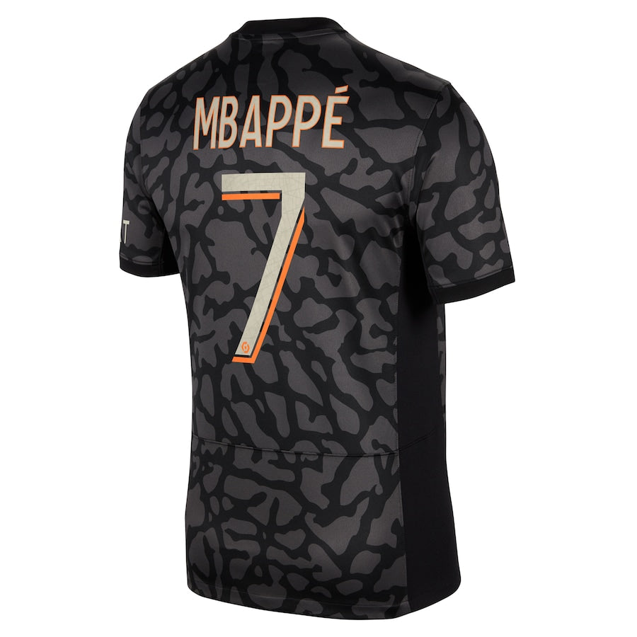 Kylian Mbappe Paris Saint-Germain Jordan Brand 2023/24 Third Stadium  Player Jersey - Anthracite