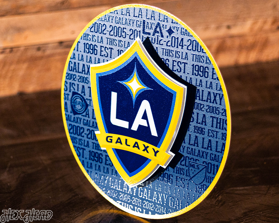 LA Galaxy CRAFT SERIES 3D Embossed Metal Wall Art