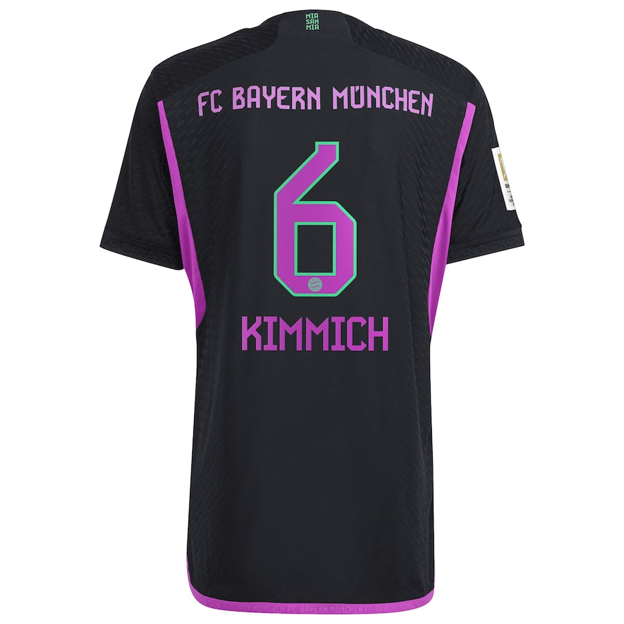 Joshua Kimmich Bayern Munich adidas 2023/24 Away Player Jersey - Black