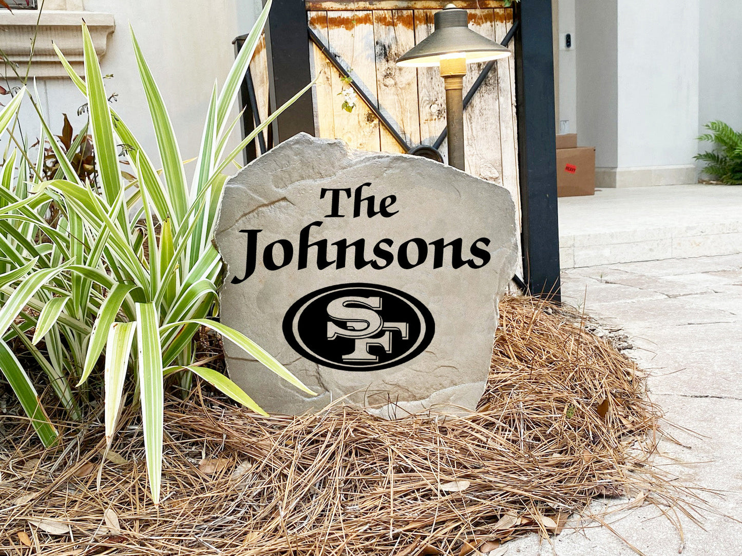 San Francisco 49ers Design-A-Stone Landscape Art Family Name