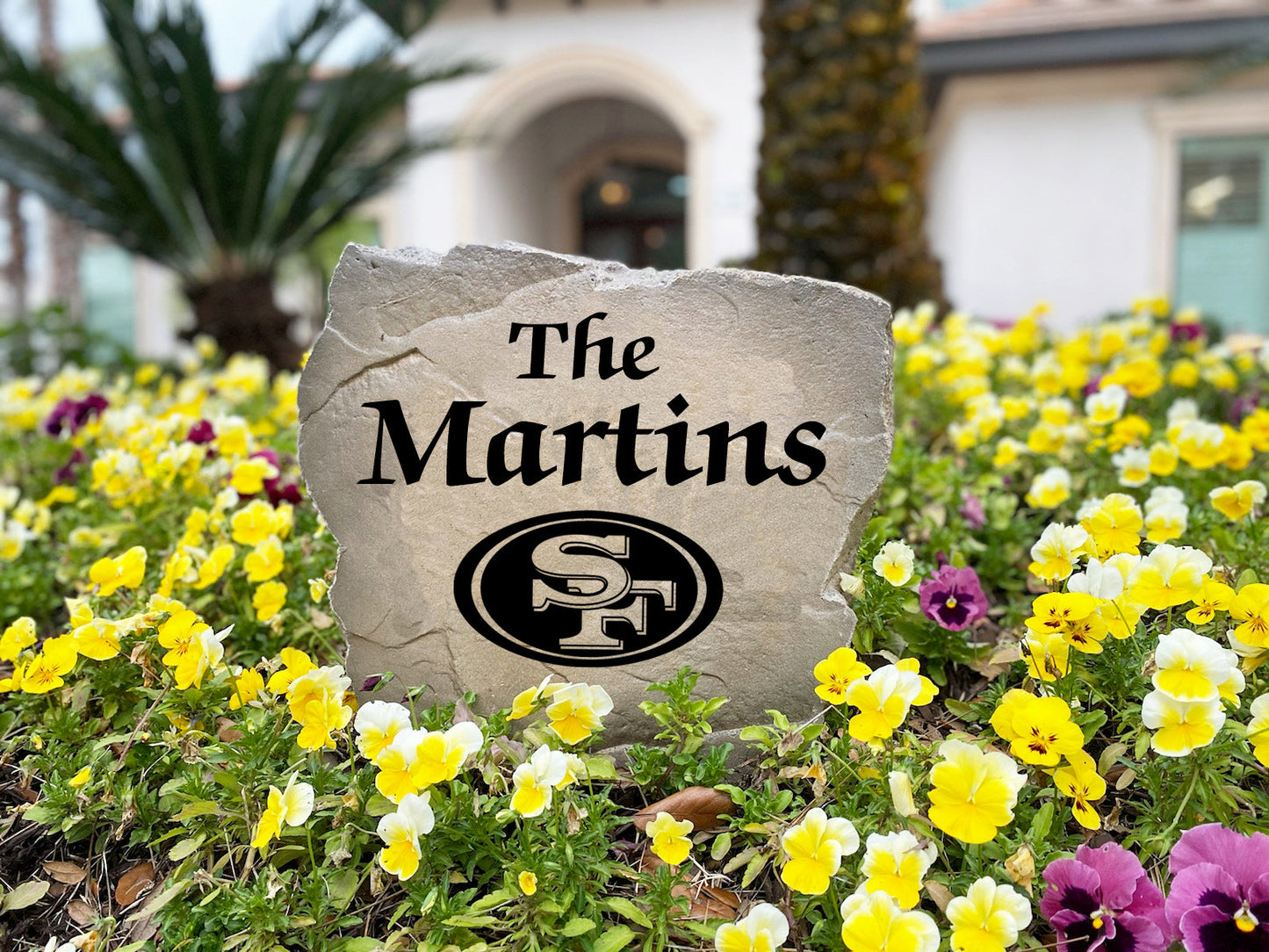 San Francisco 49ers Design-A-Stone Landscape Art Family Name