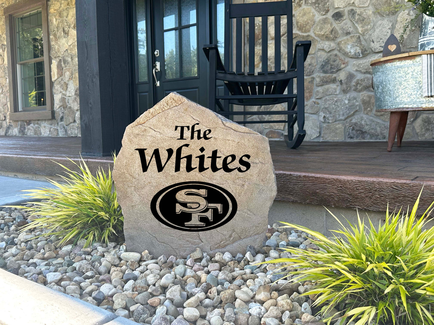 San Francisco 49ers Design-A-Stone Landscape Art Family Name