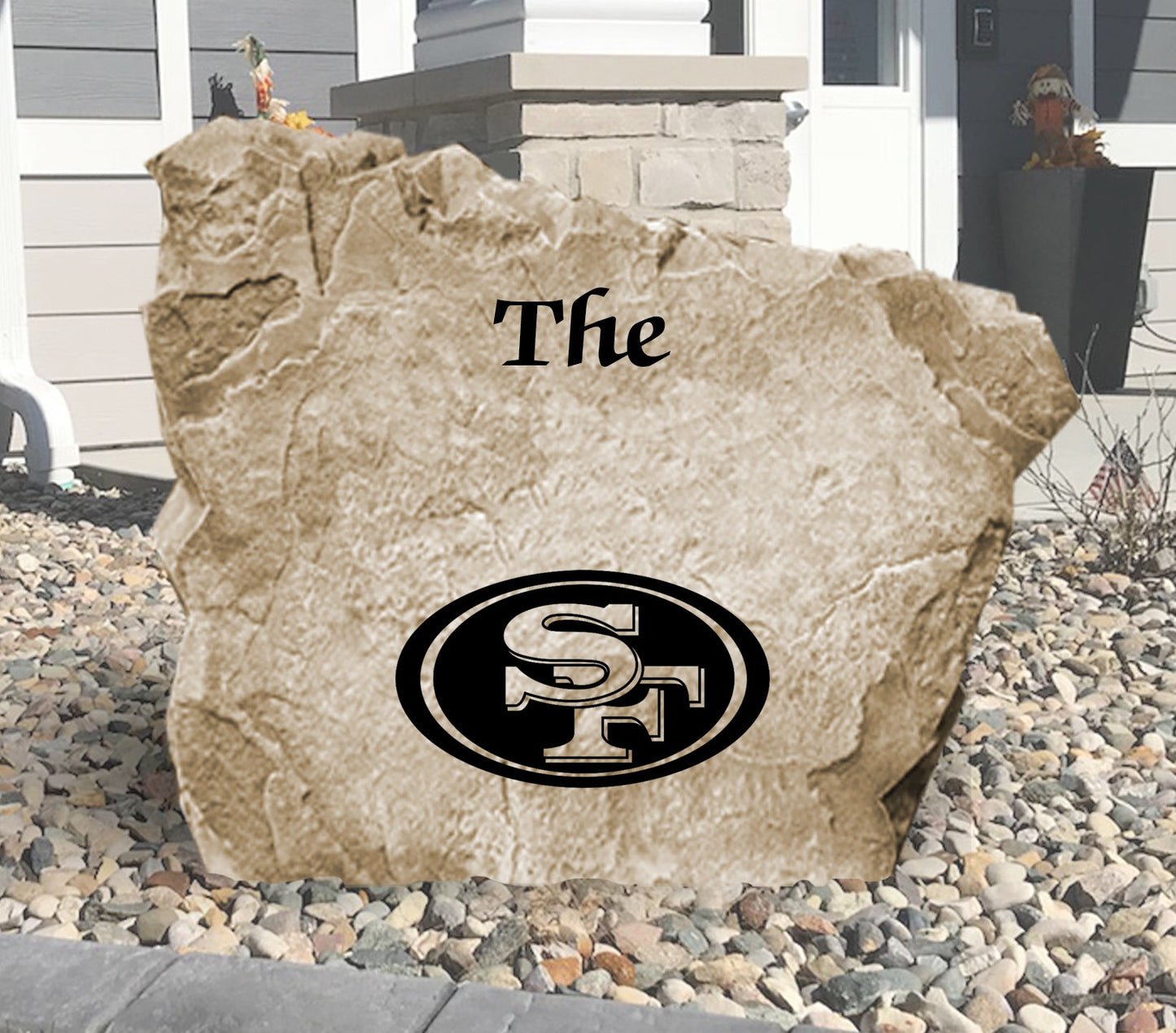 San Francisco 49ers Design-A-Stone Landscape Art Family Name