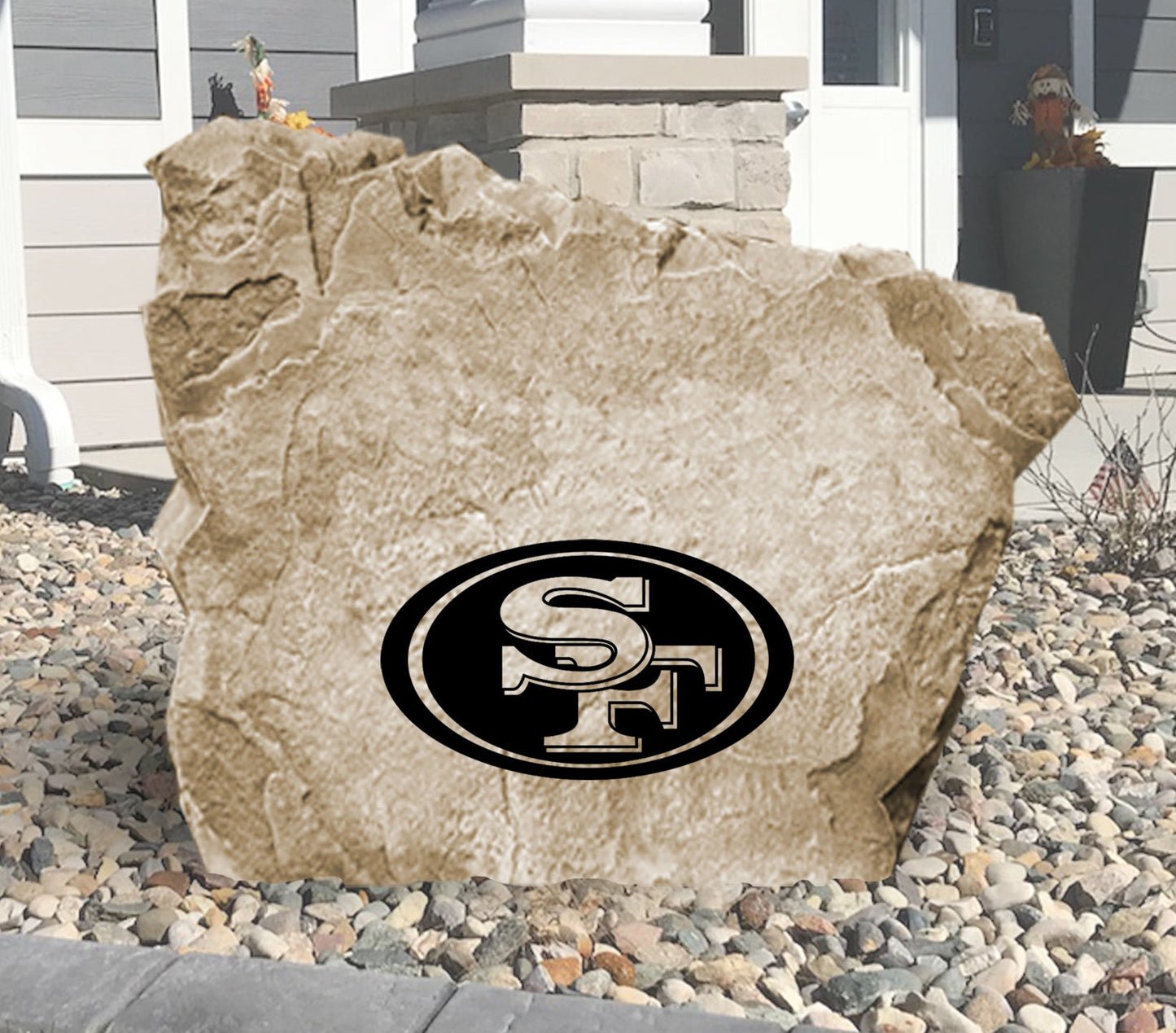 San Francisco 49ers Design-A-Stone Landscape Art Address Stone