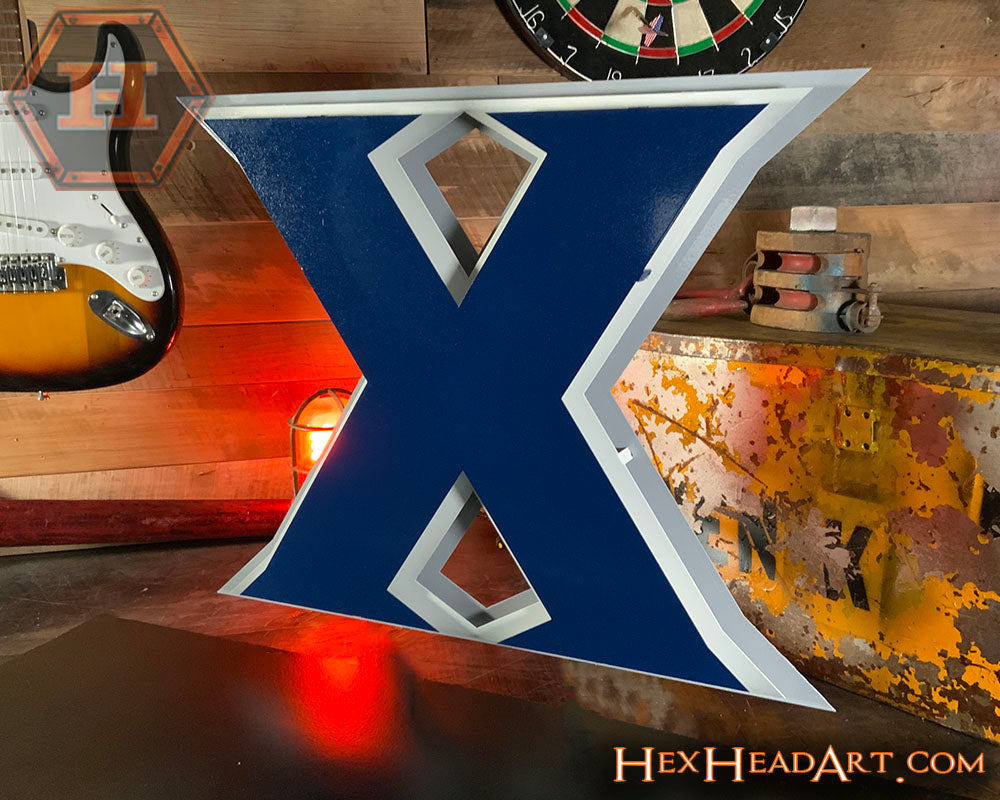 Xavier "X" 3D Vintage Metal Artwork 19" x 16"