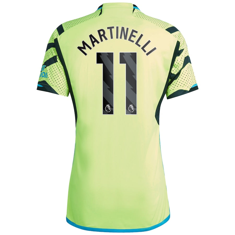 Gabriel Martinelli Arsenal adidas 2023/24 Away Player Jersey - Yellow