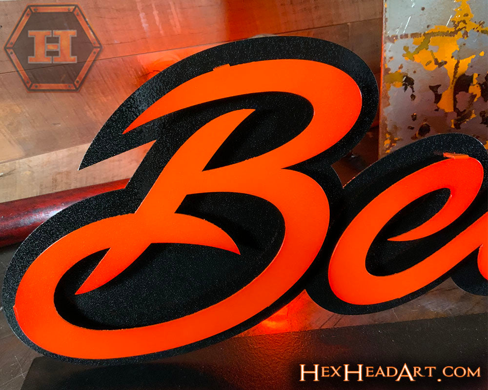 Oregon State "Beavers" 3D Metal Wall Art