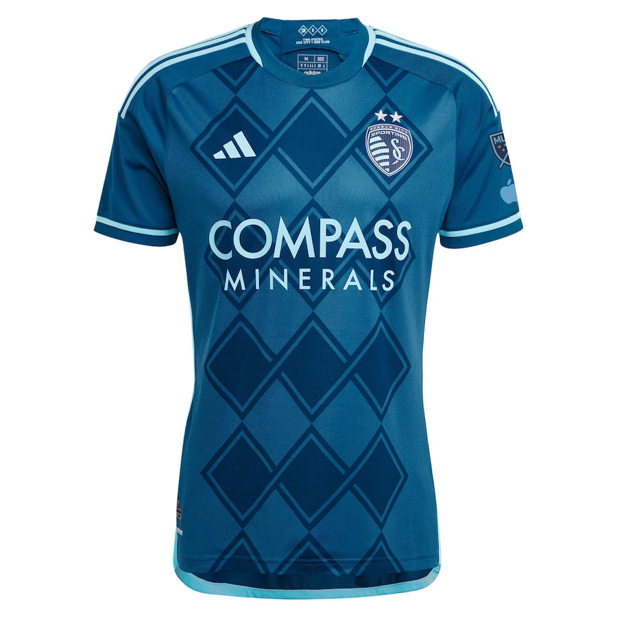 Sporting Kansas City adidas 2024 Diamonds Our Forever Authentic Custom Jersey – Navy