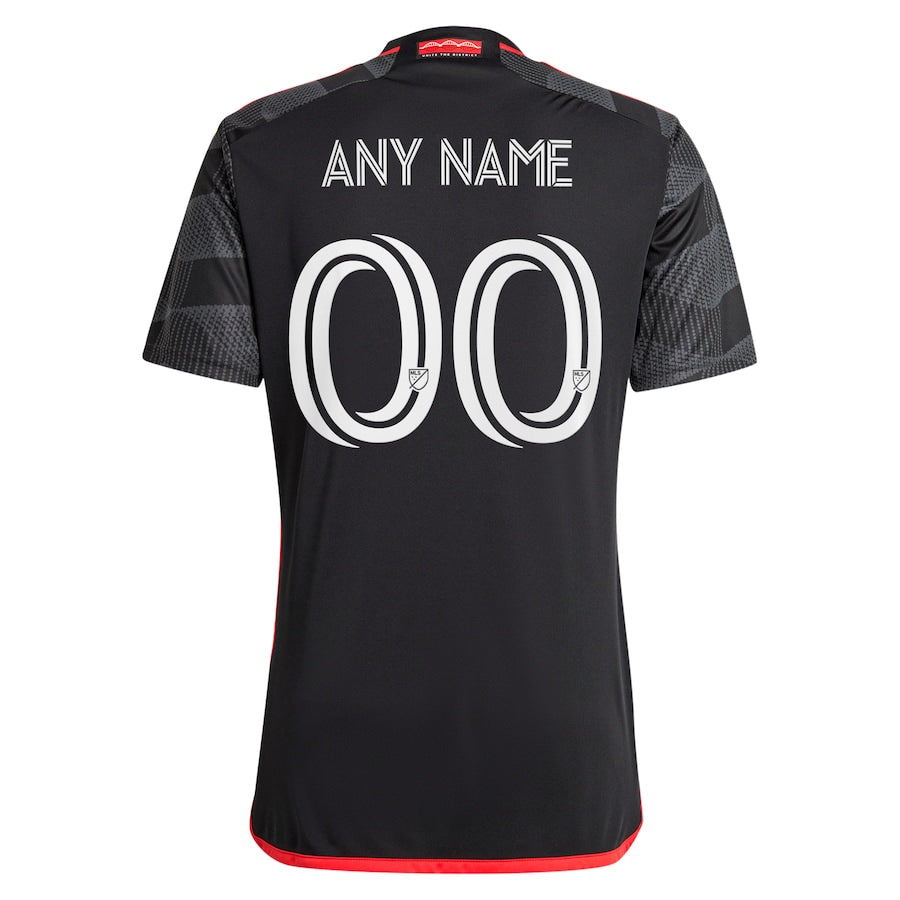 D.C. United adidas 2024 The Icon Kit  Custom Jersey – Black