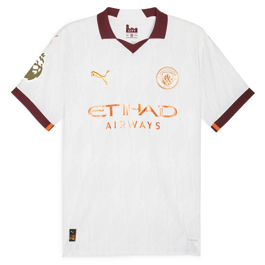 Kevin De Bruyne Manchester City Puma 2023/24 Away Jersey - White