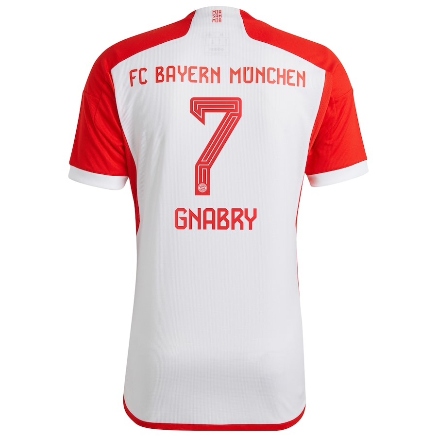 Serge Gnabry Bayern Munich adidas 2023/24 Home Jersey - White