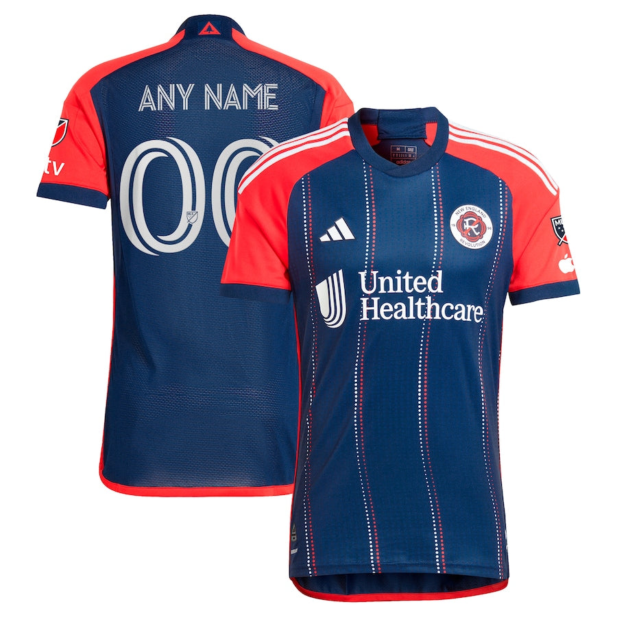 New England Revolution adidas 2024 Boston Tea Party Authentic Custom Jersey – Navy