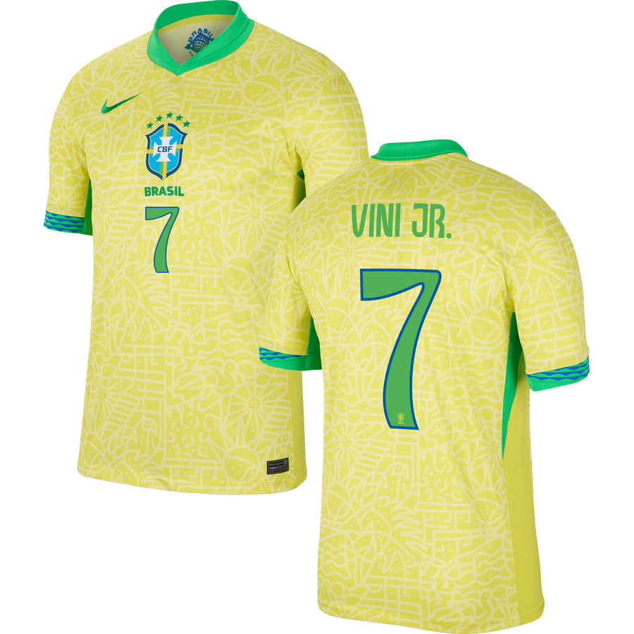 Brazil Home Stadium Jersey 2024 Men`s COPA AMERICA