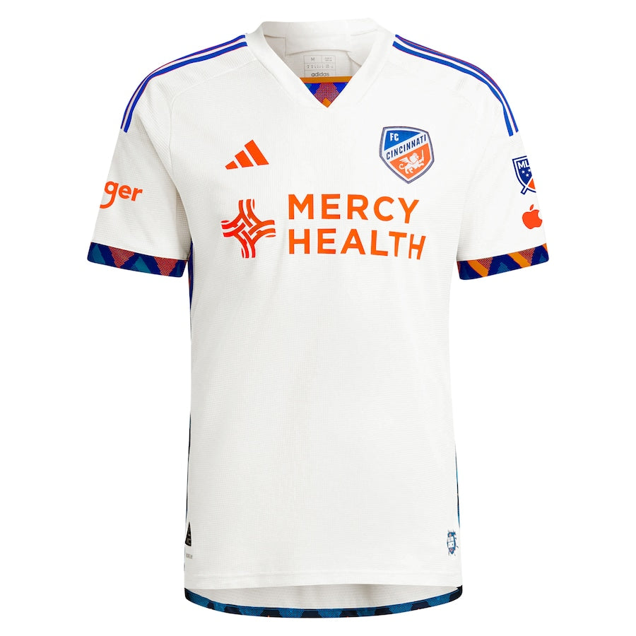 FC Cincinnati adidas 2024 The Canvas Kit Authentic Custom Jersey - White