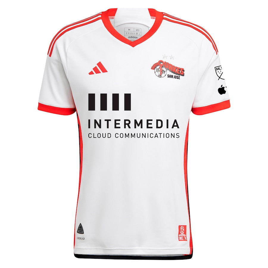 San Jose Earthquakes adidas 2024 The 50 Kit Authentic Custom Jersey - White