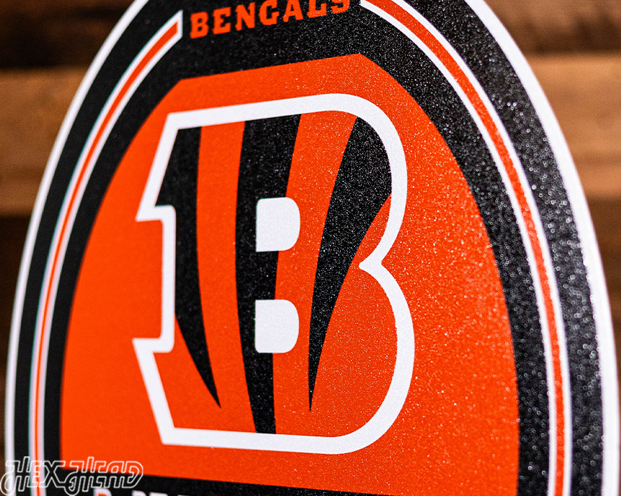 Cincinnati Bengals Personalized Monogram Metal Art