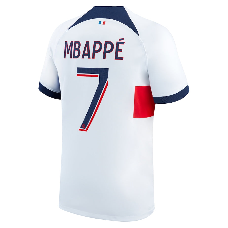 Kylian Mbappe Paris Saint-Germain Nike 2023/24 Away Stadium Player Jersey - White