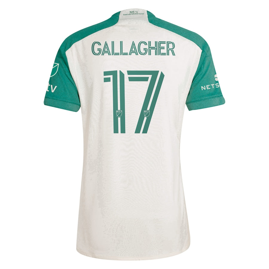 Jon Gallagher Austin FC adidas 2024 The Armadillo Kit Authentic Player Jersey – Tan