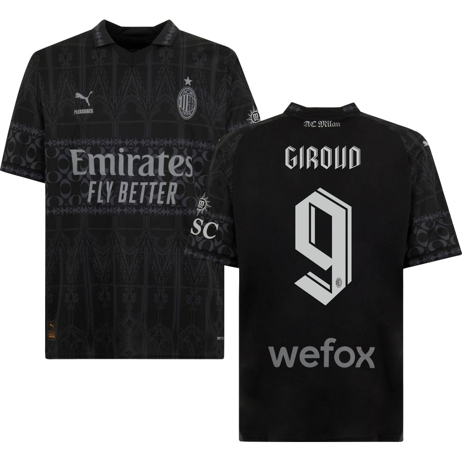 Milan AC x Pleasures Dark Version Jersey 2023/24 Men`s