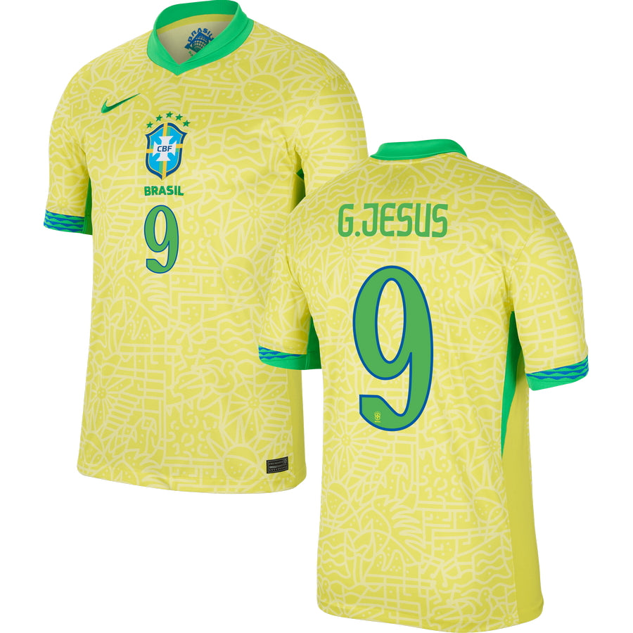 Brazil Home Stadium Jersey 2024 Men`s COPA AMERICA