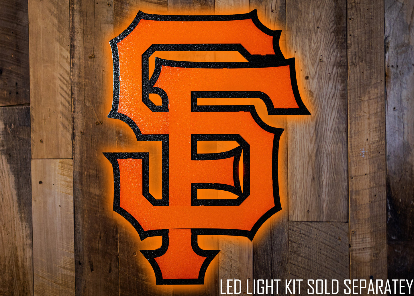 San Francisco Giants Interlocking "SF" Logo 3D Metal Wall Art