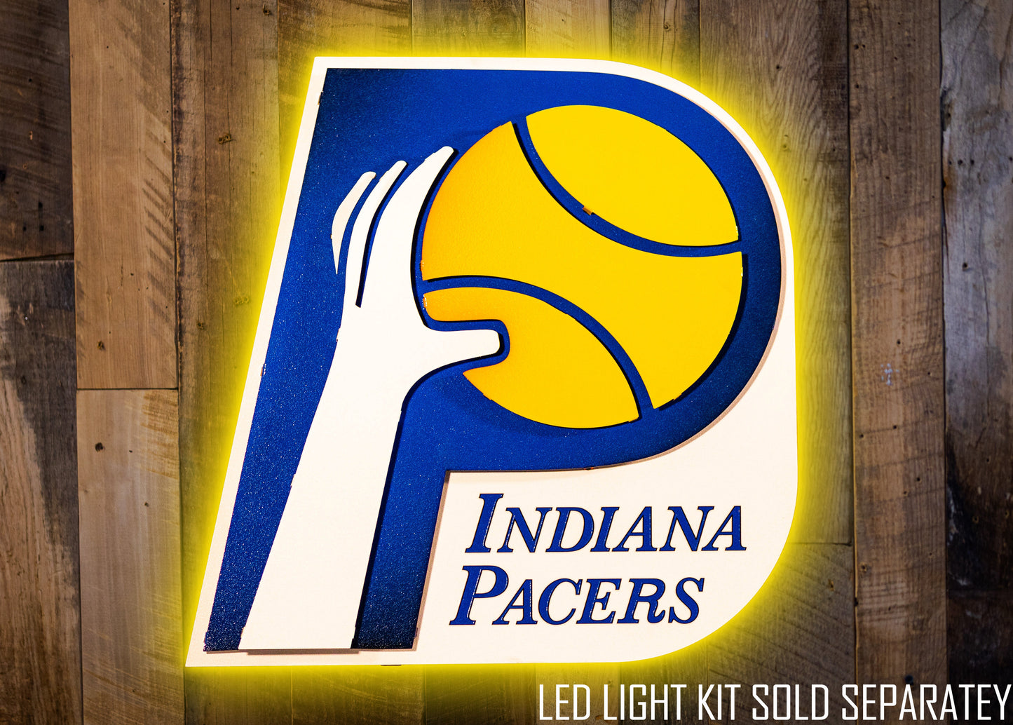 Indiana Pacers RETRO "1967-1990"  3D Vintage Metal Wall Art