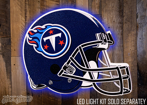 BLITZ Collection - 8 Layer Tennessee Titans Helmet 3D Vintage Metal Wall Art