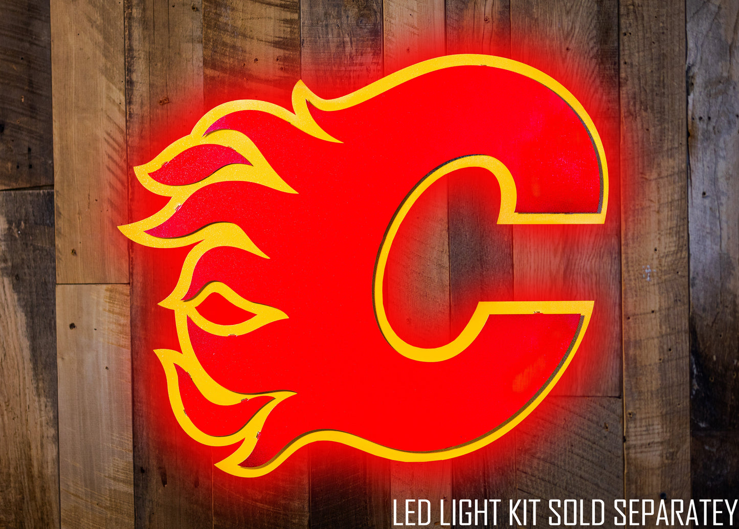 Calgary Flames NHL 3D Vintage Metal Wall Art