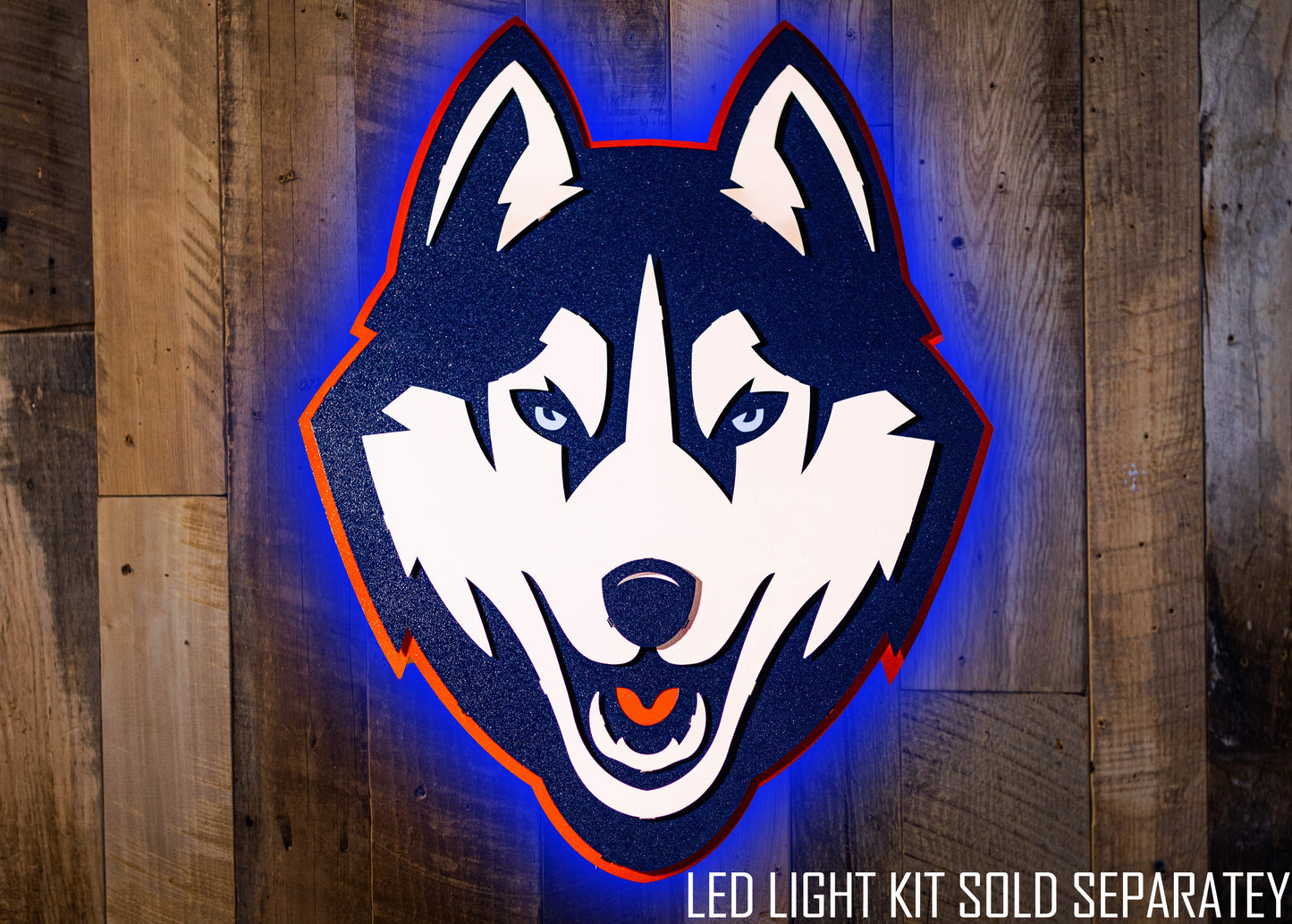 Connecticut UCONN Huskies Mascot 3D Metal Wall Art