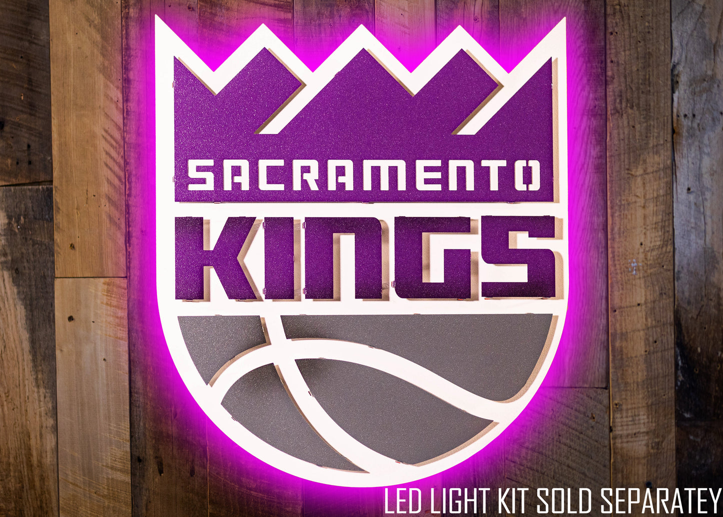 Sacramento Kings 3D Vintage Metal Wall Art