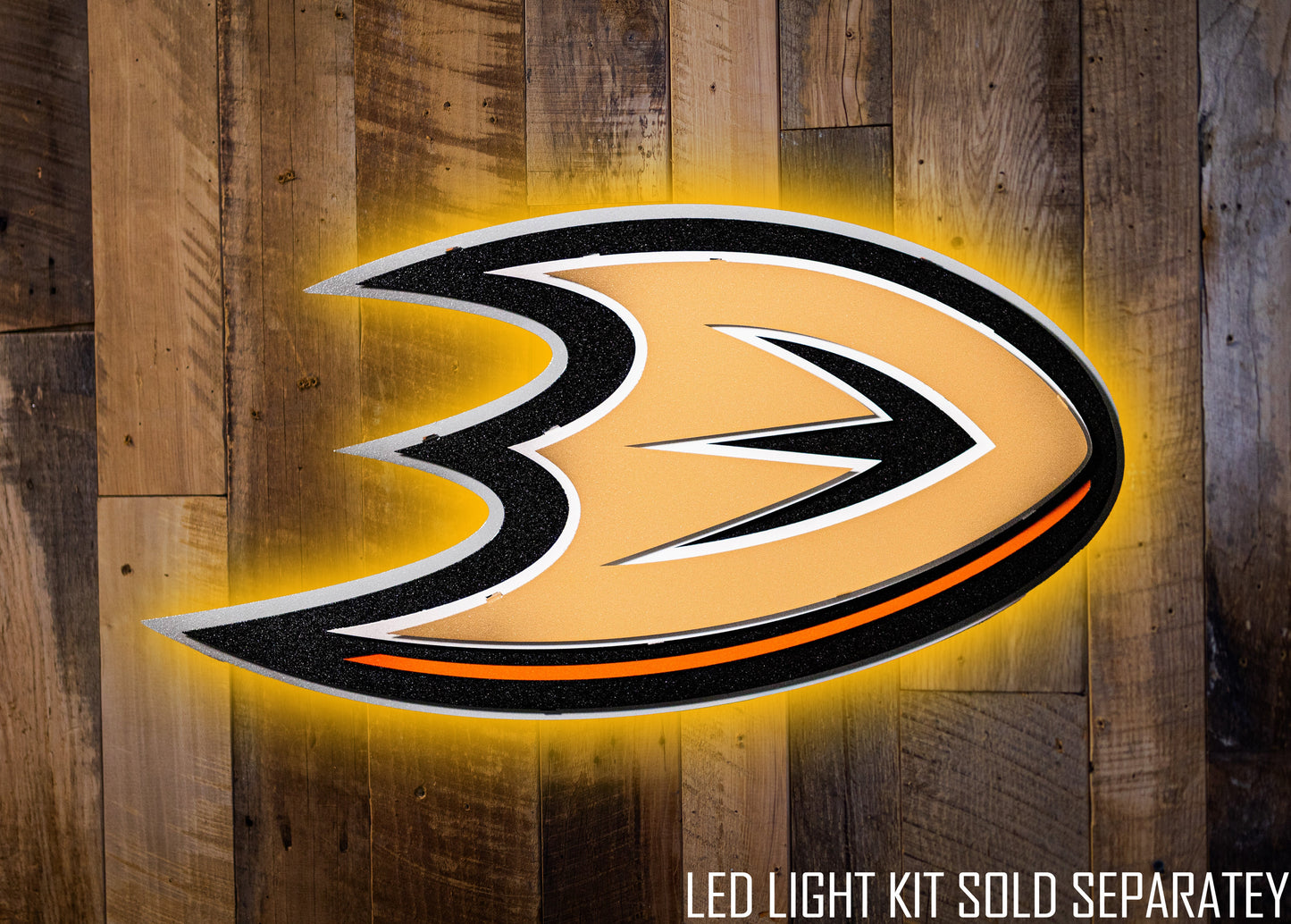 CLOSE OUT - Anaheim Ducks NHL 3D Vintage Metal Wall Art