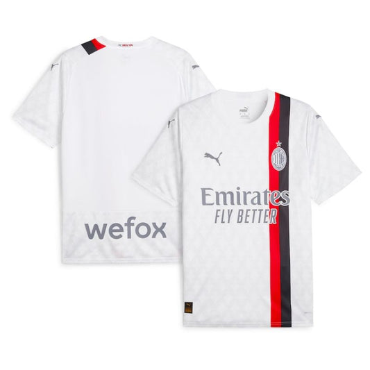 AC Milan Puma 2023/24 Away Custom Jersey - White