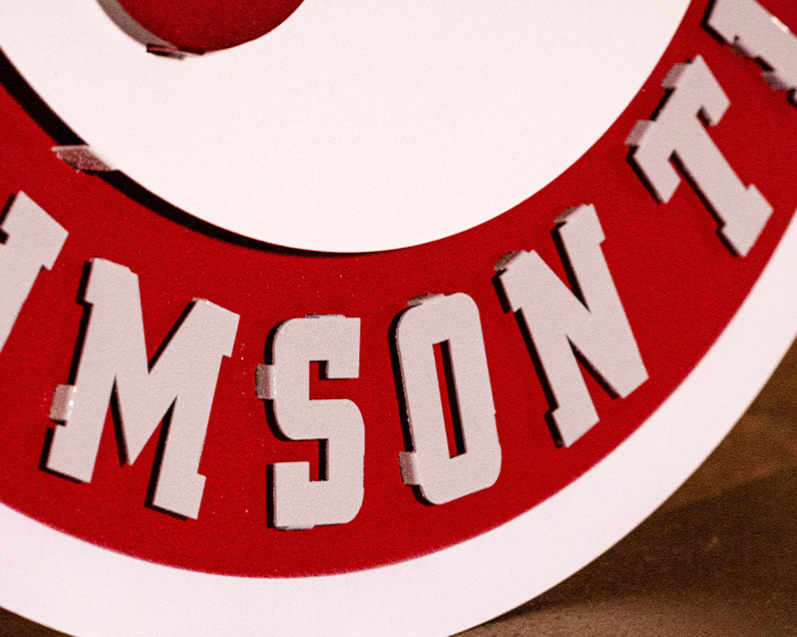 Alabama Crimson Tide 3D Vintage Metal Wall Art