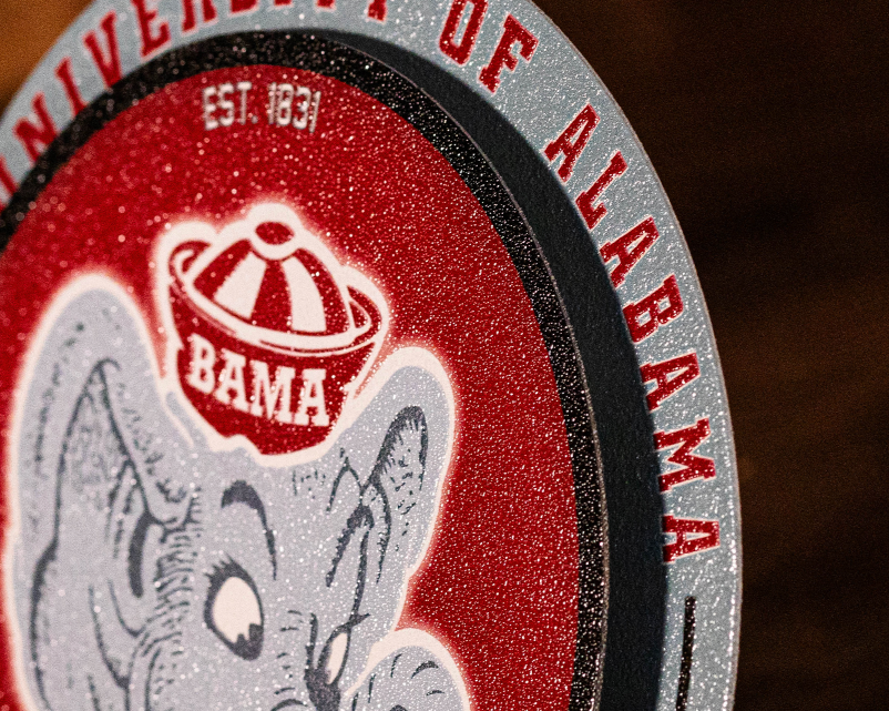 Alabama Crimson Tide "Double Play" On the Shelf or on the Wall Art