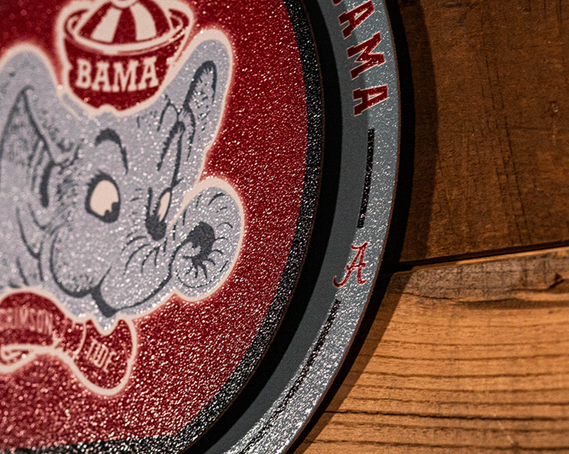 Alabama Crimson Tide "Double Play" On the Shelf or on the Wall Art