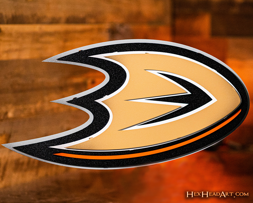 CLOSE OUT - Anaheim Ducks NHL 3D Vintage Metal Wall Art