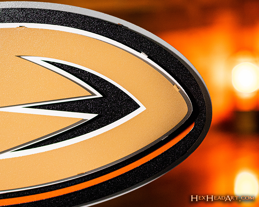 CLOSE OUT - Anaheim Ducks NHL 3D Vintage Metal Wall Art