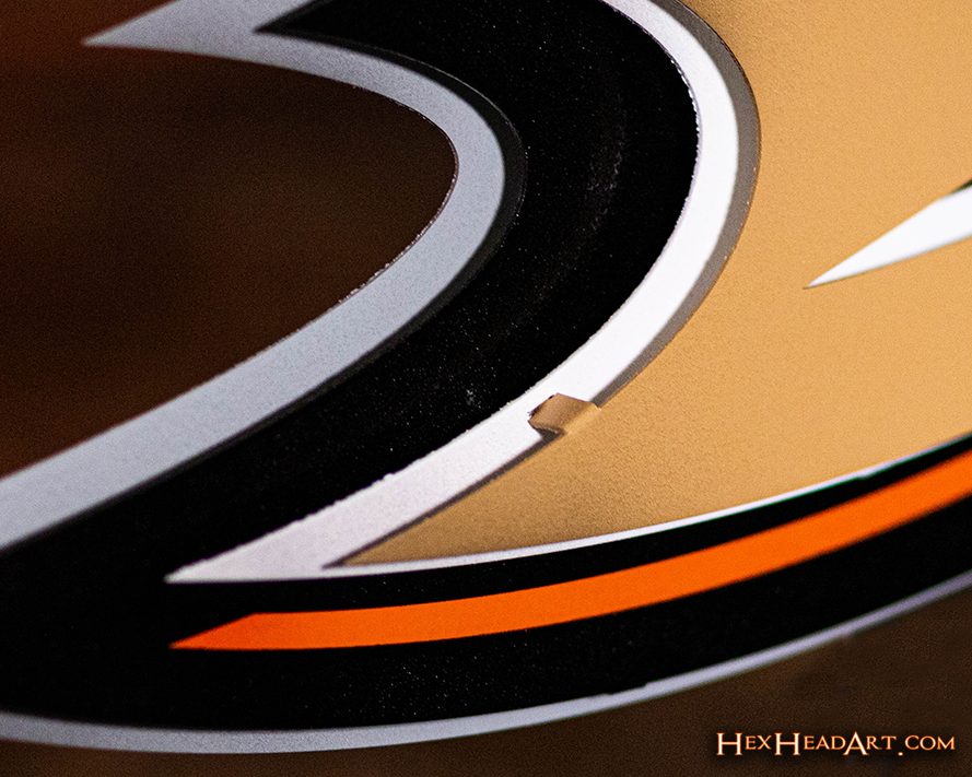 CLOSE OUT - Anaheim Ducks NHL 3D Vintage Metal Wall Art