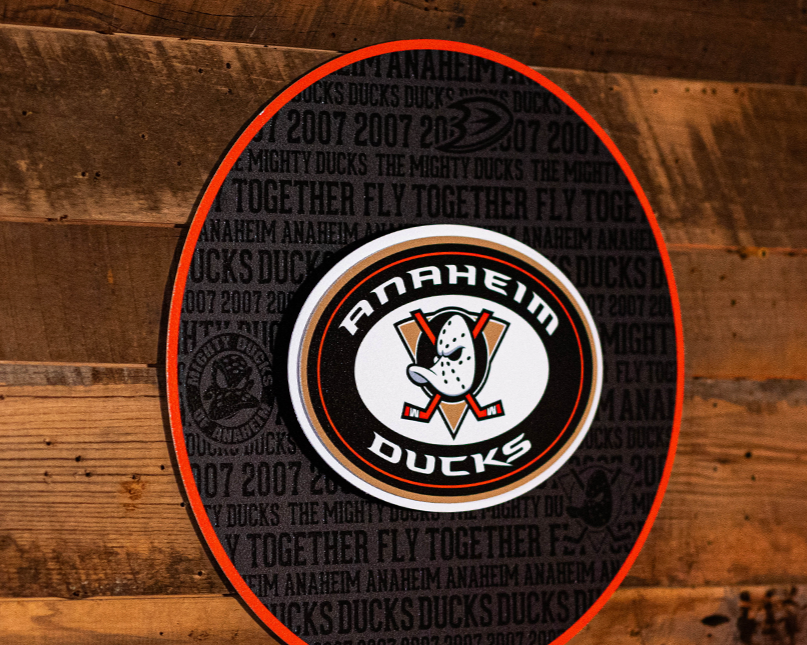 Anaheim Ducks CRAFT SERIES 3D Embossed Metal Wall Art