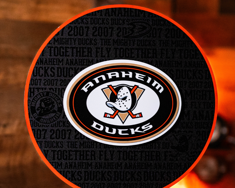 Anaheim Ducks CRAFT SERIES 3D Embossed Metal Wall Art