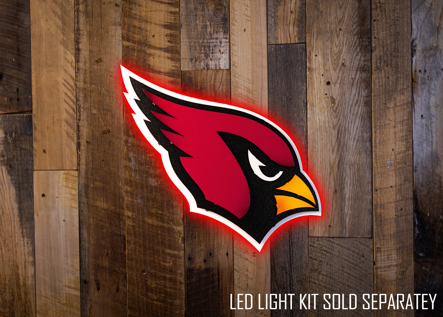 Arizona Cardinals Mascot 3D Vintage Metal Wall Art